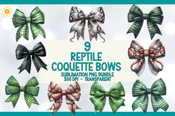 Download Reptile Coquette Bow PNG Bundle - Reptile Collection
