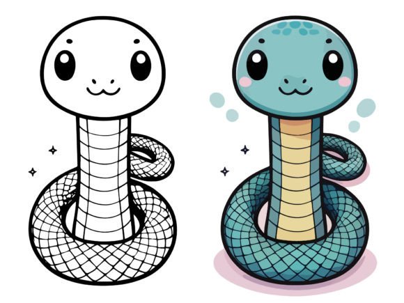 Download Snake Reptile Kawaii Cartoon Characters, - Reptile Collection