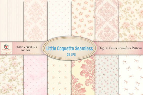 Download Coquette Seamless Pattern Bundle - Pattern bundle Collection