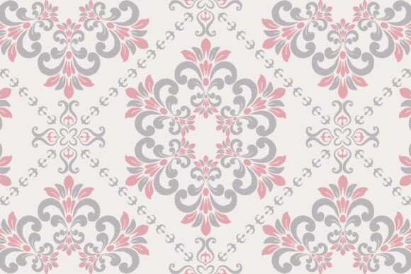 Download Classic Floral Damask Seamless Pattern - Premium Resources