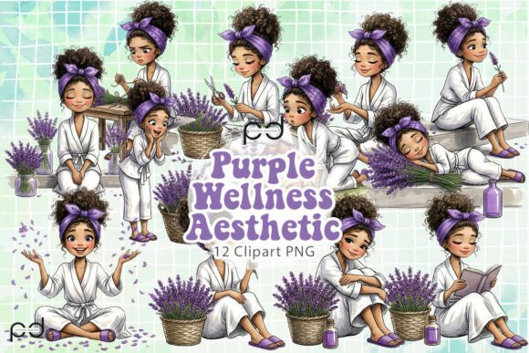 Download Purple Wellness Aesthetic Graphics - Aesthetic Collection